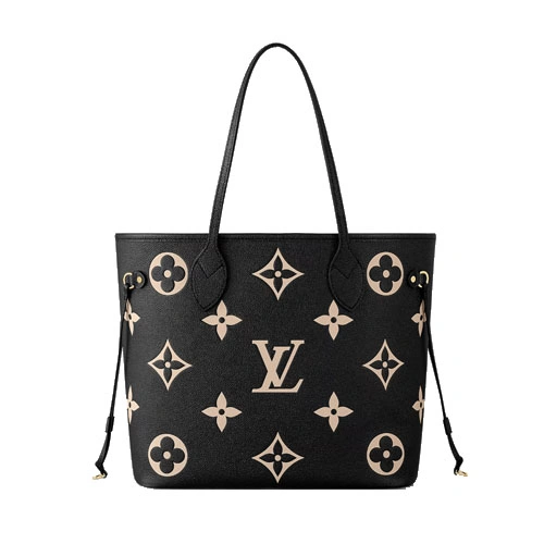 M58907 Neverfull MM tote bag Black Beige