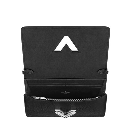 M68560 Twist Belt Chain Wallet Black