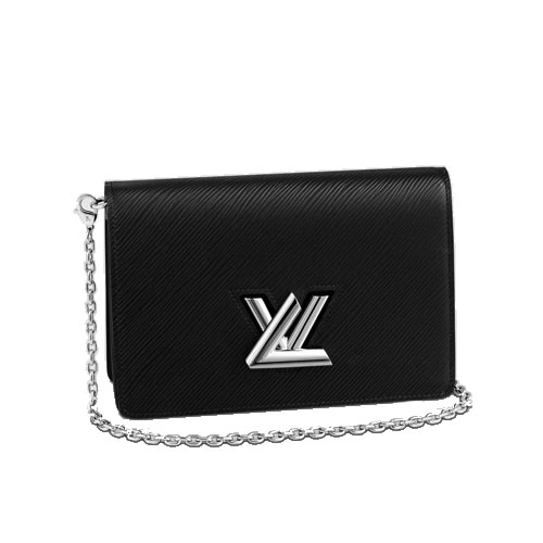 M68560 Twist Belt Chain Wallet Black