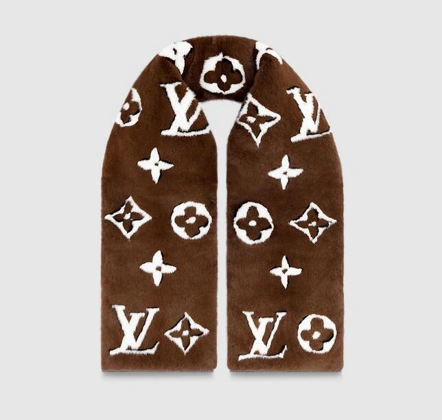 MINKGRAM SHADOW SCARF M76455