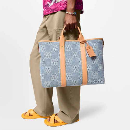 N40702 Weekend Tote Denim Blue