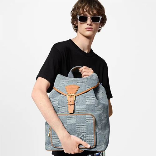 N40708 Montsouris Backpack Denim Blue