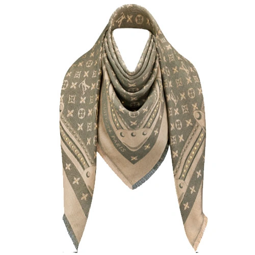 STUDDY DENIM MONOGRAM SHAWL M76883
