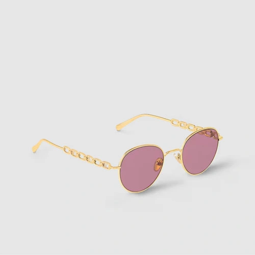 Z2473U LV Chain Small Round Sunglasses