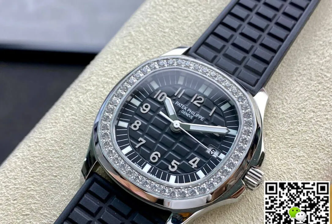 Patek Philippe Aquanaut 5067A-001 Quartz Movement PPF Factory 1:1 Best Edition Replica Watch Diamond-Set Bezel