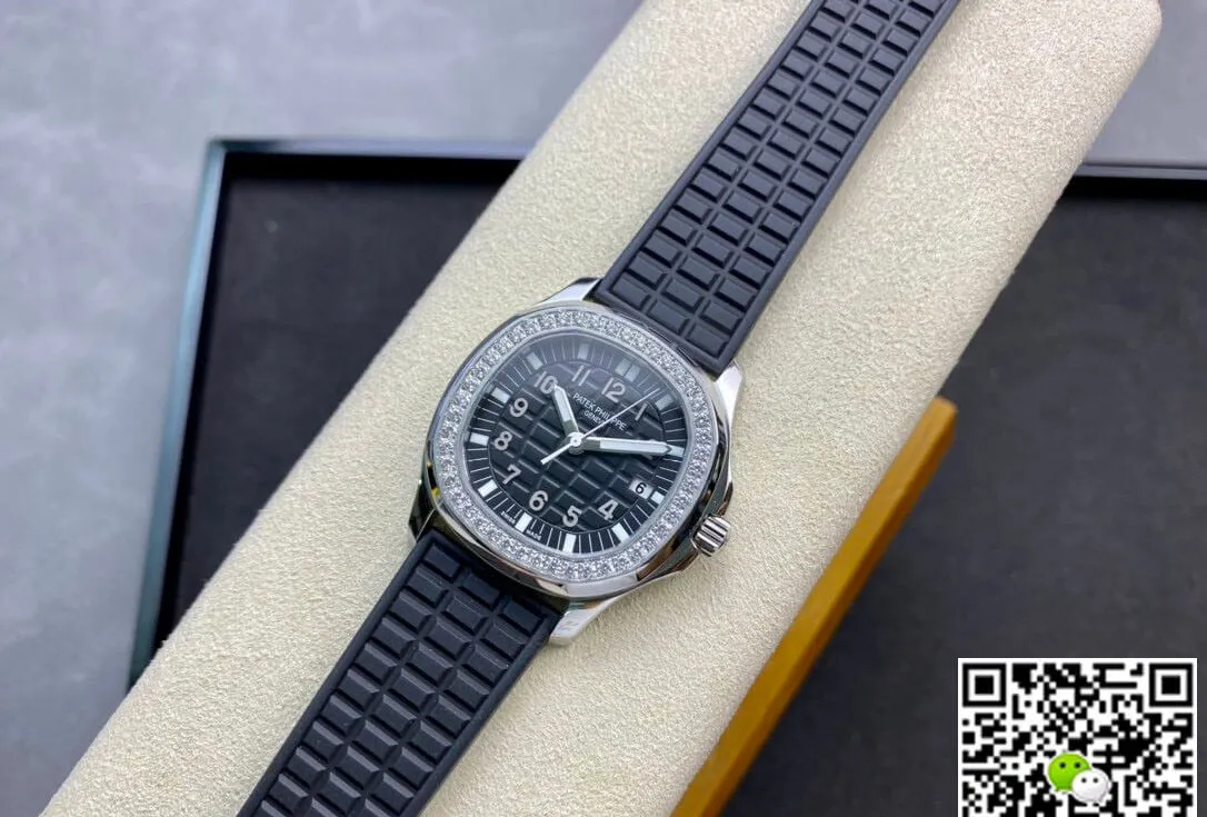 Patek Philippe Aquanaut 5067A-001 Quartz Movement PPF Factory 1:1 Best Edition Replica Watch Diamond-Set Bezel