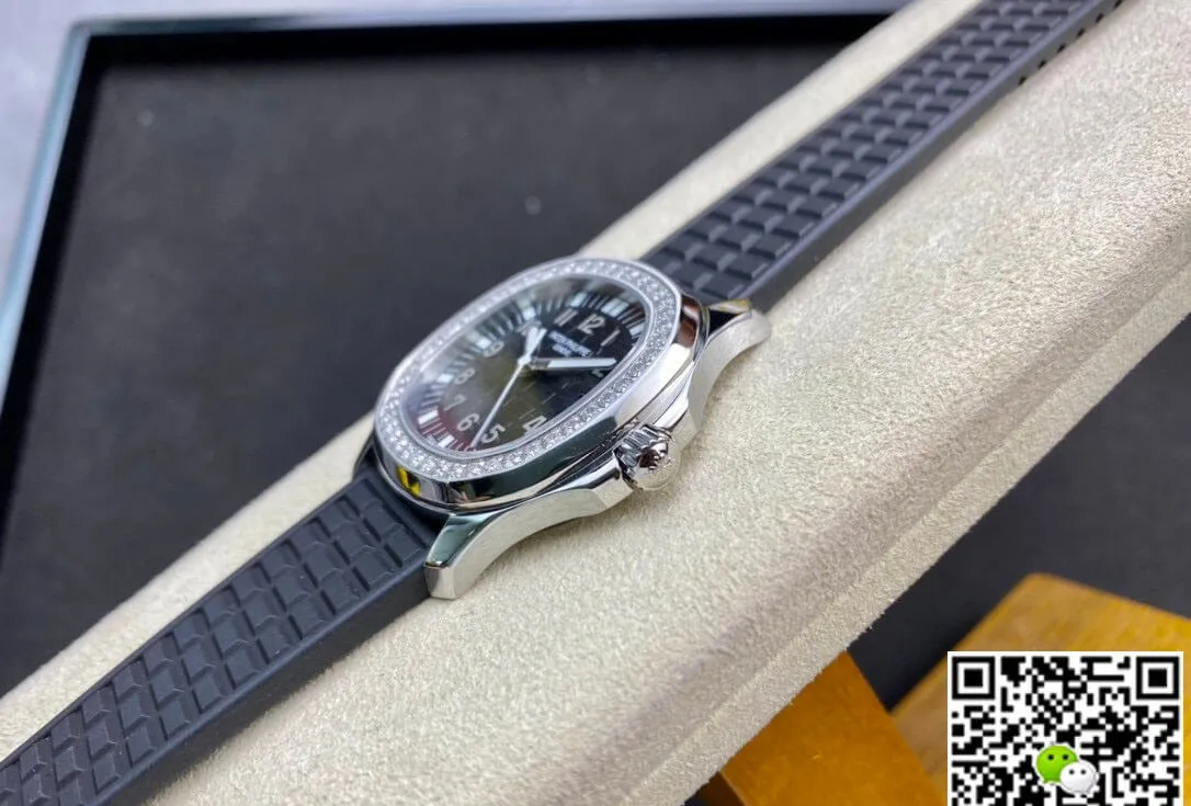 Patek Philippe Aquanaut 5067A-001 Quartz Movement PPF Factory 1:1 Best Edition Replica Watch Diamond-Set Bezel