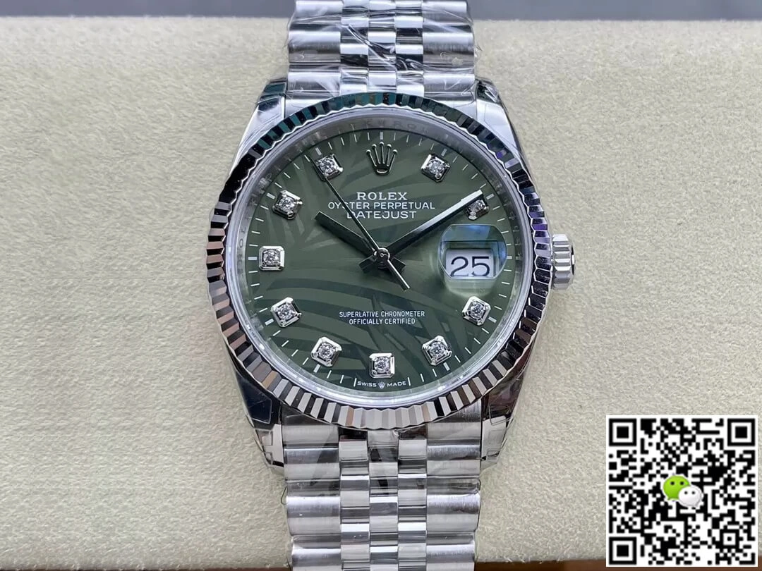 Rolex Datejust M126234-0055 36MM VS Factory 1:1 Best Edition Replica Watch Silver Stainless Steel Strap