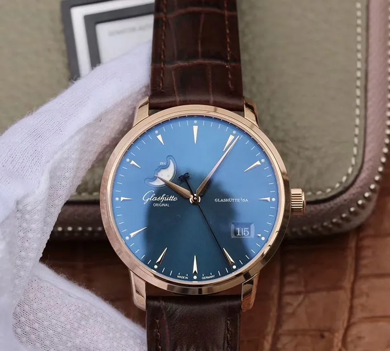 Glashutte Original Senator 1-36-04-04-02-01 Moonphase 1:1 Best Edition Replica Watch Men Watches Swiss ETA36-03 Gray Dial
