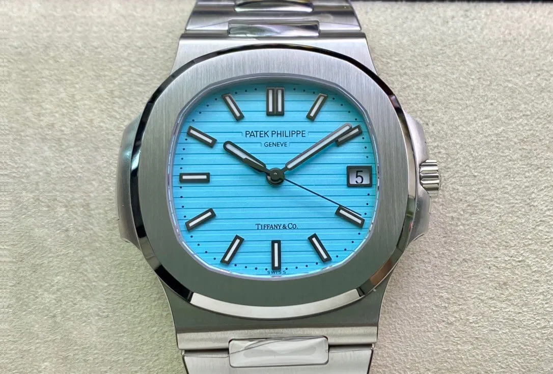 Patek Philippe Nautilus 5711 1A-018 170th Anniversary PPF Factory 1:1 Best Edition Replica Watch Light Blue Dial