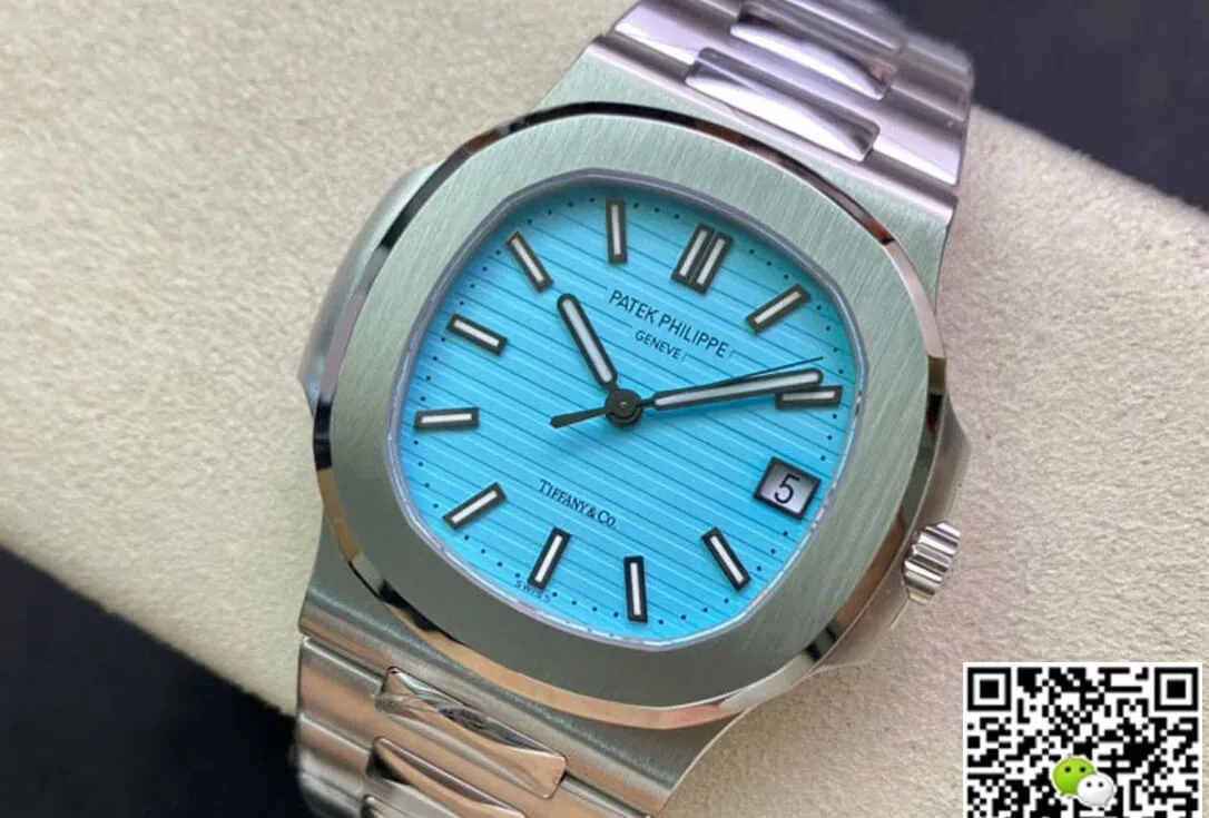 Patek Philippe Nautilus 5711 1A-018 170th Anniversary PPF Factory 1:1 Best Edition Replica Watch Light Blue Dial