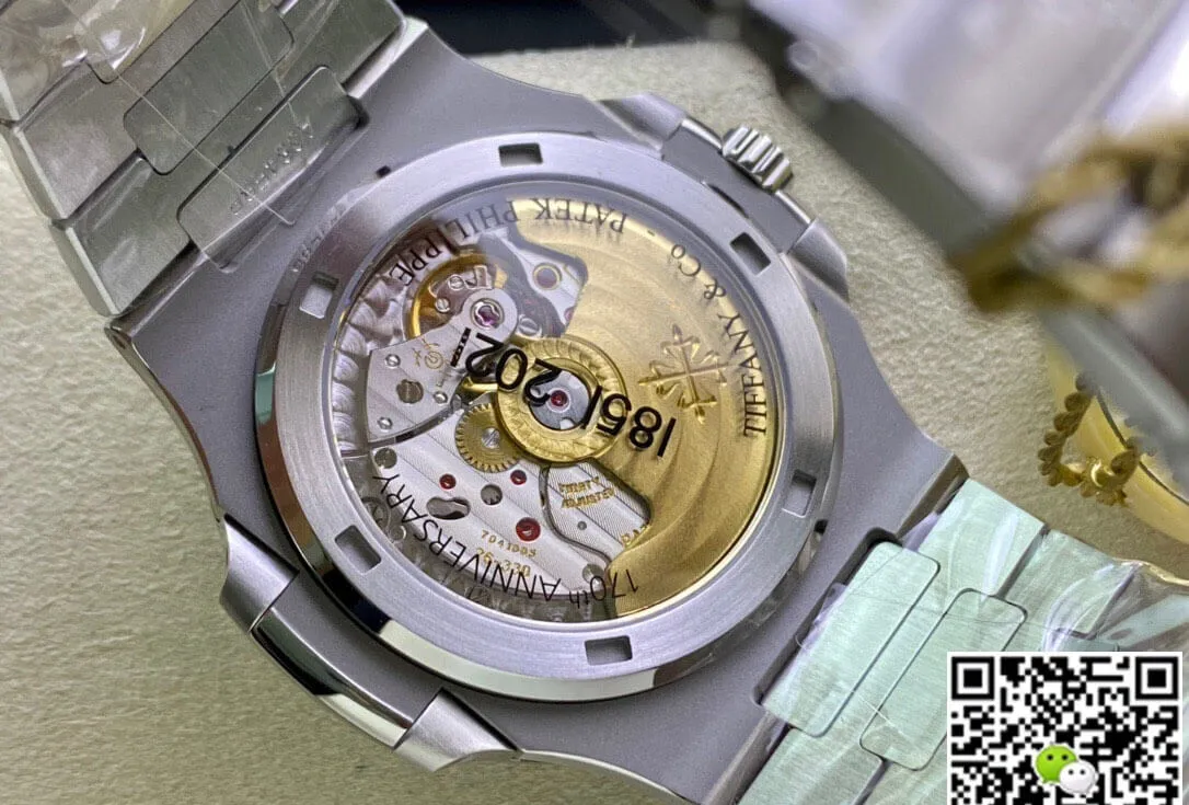 Patek Philippe Nautilus 5711 1A-018 170th Anniversary PPF Factory 1:1 Best Edition Replica Watch Light Blue Dial