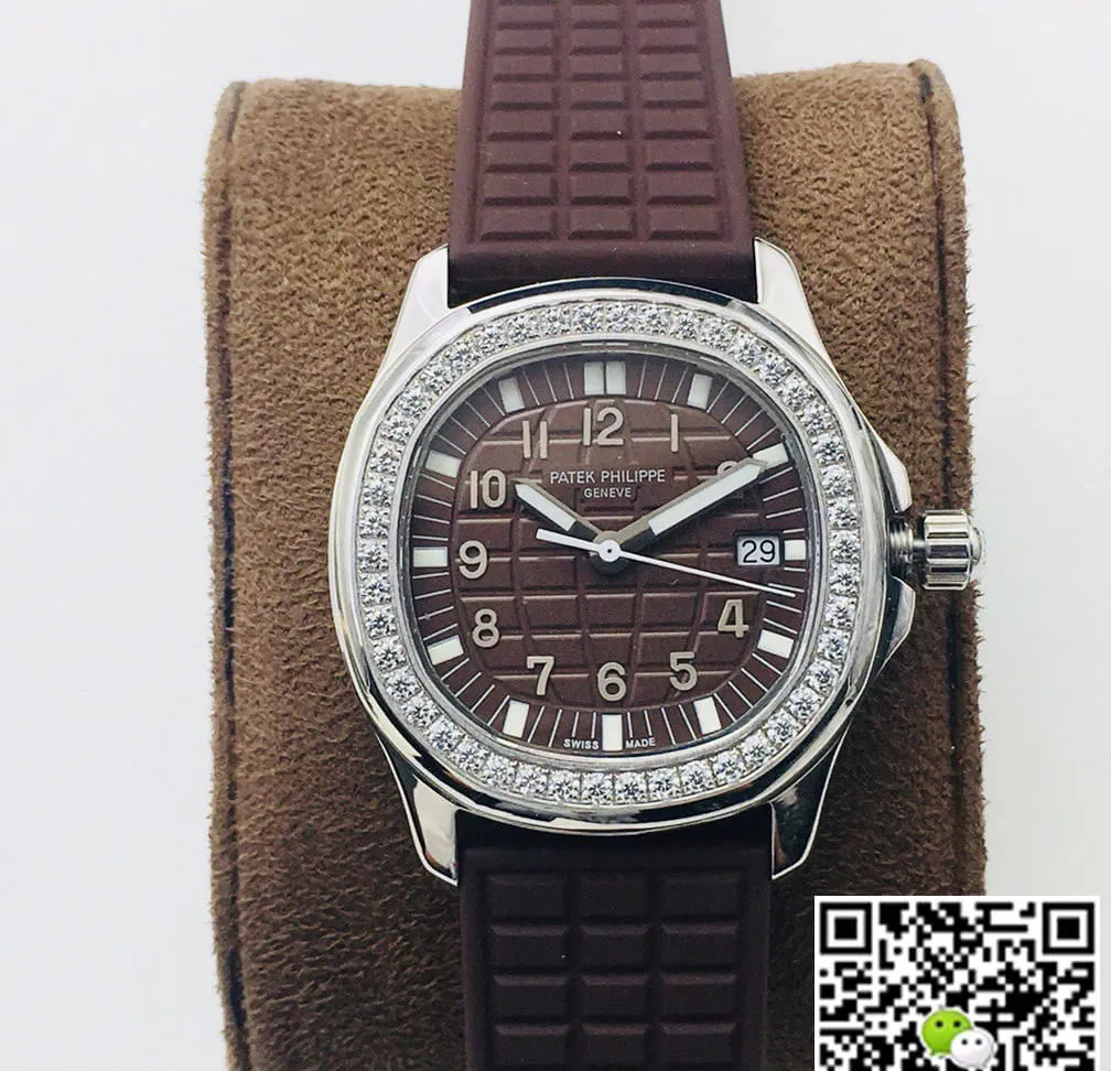 Patek Philippe Aquanaut 5067A-023 Quartz Movement PPF Factory 1:1 Best Edition Replica Watch Diamond-Set Bezel