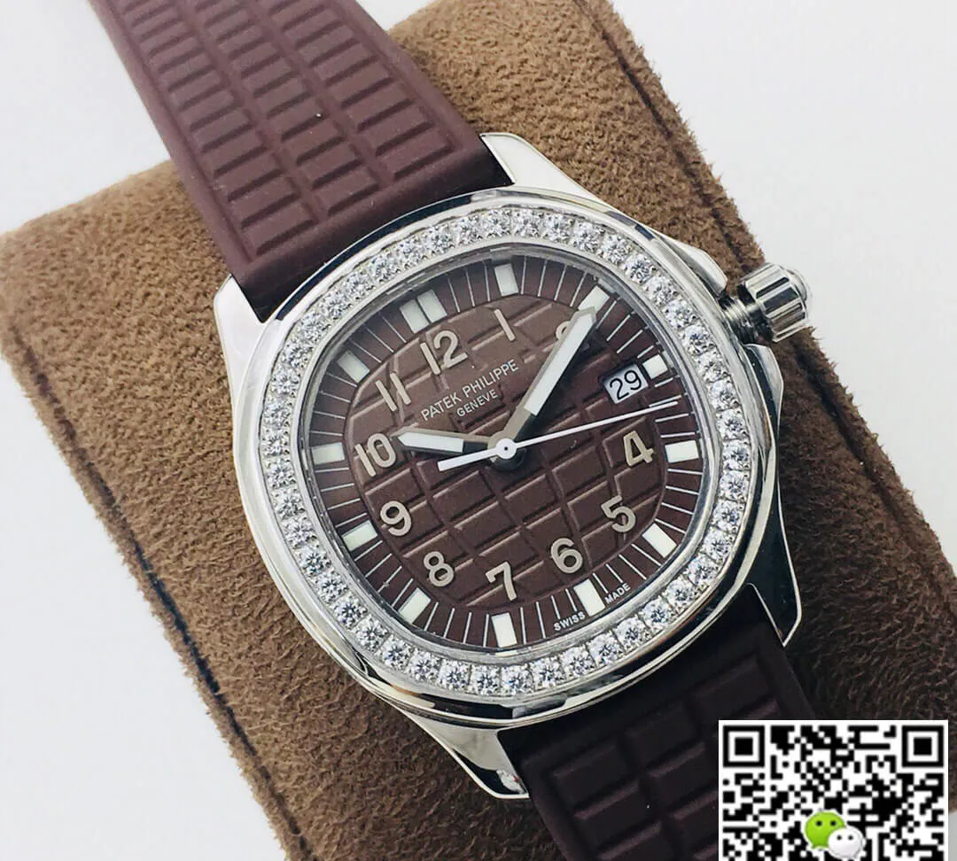 Patek Philippe Aquanaut 5067A-023 Quartz Movement PPF Factory 1:1 Best Edition Replica Watch Diamond-Set Bezel