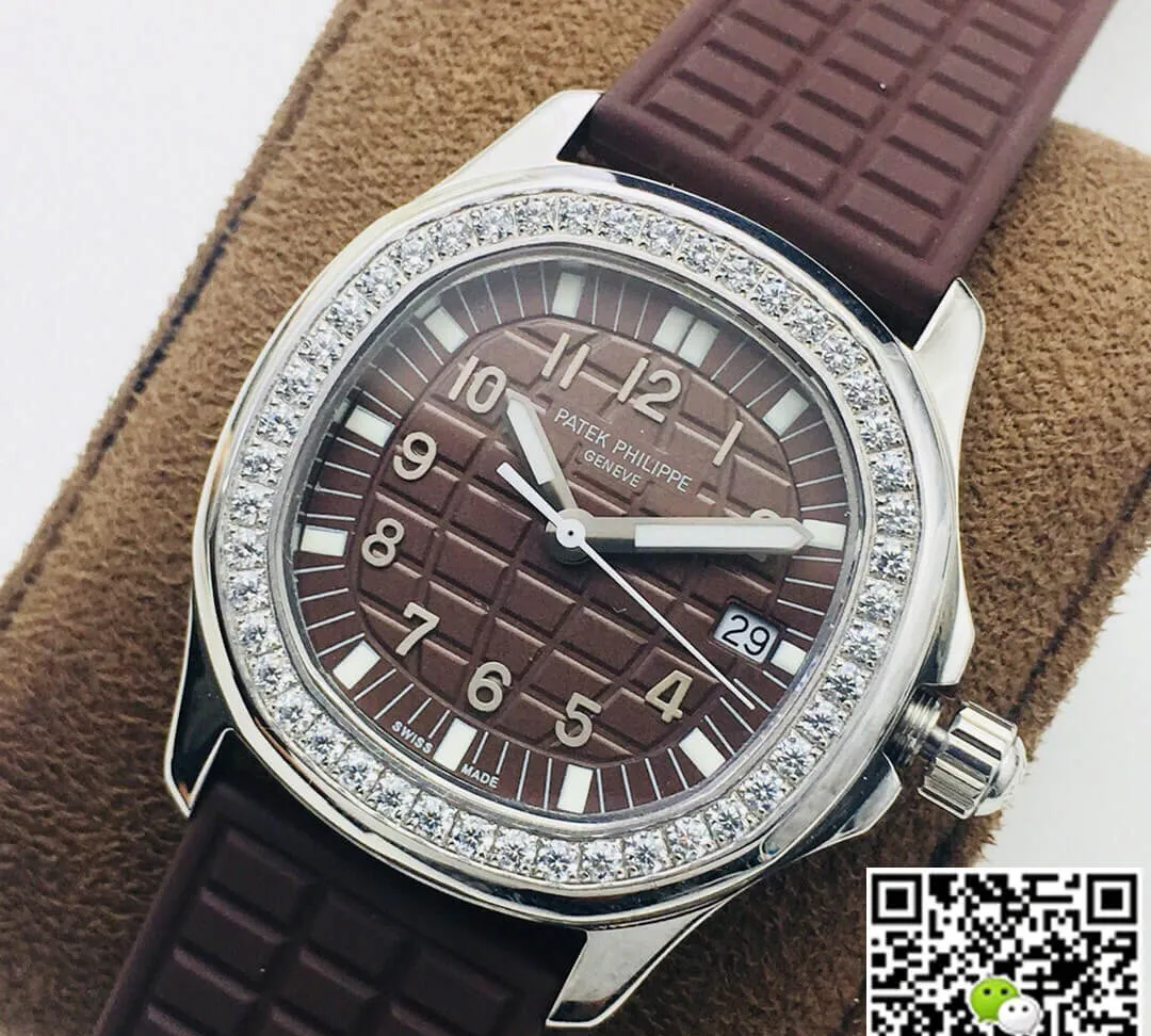 Patek Philippe Aquanaut 5067A-023 Quartz Movement PPF Factory 1:1 Best Edition Replica Watch Diamond-Set Bezel