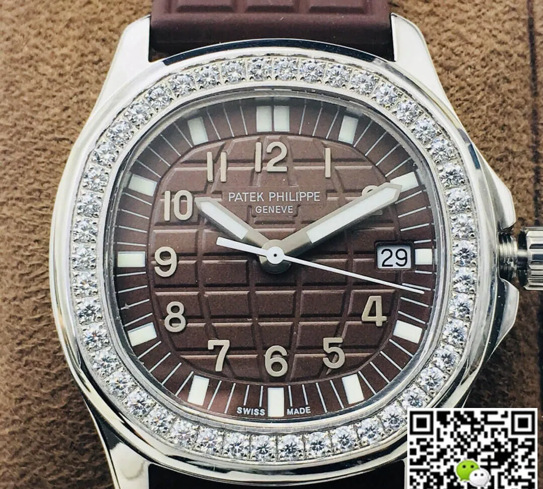 Patek Philippe Aquanaut 5067A-023 Quartz Movement PPF Factory 1:1 Best Edition Replica Watch Diamond-Set Bezel