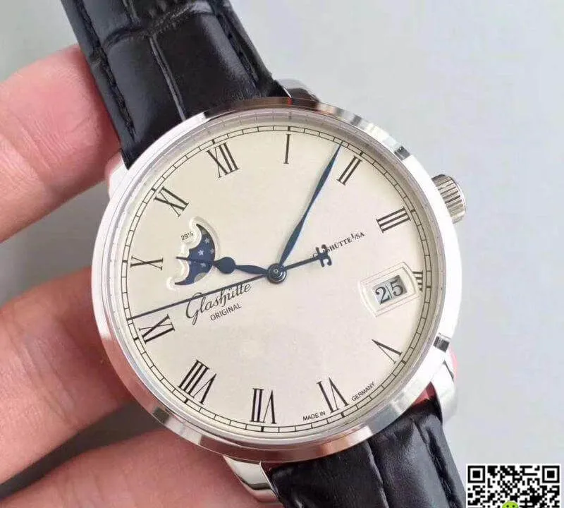Glashutte Senator 100-04-32-12-04 GF Factory 1:1 Best Edition Replica Watch Swiss ETA100-04 White Dial