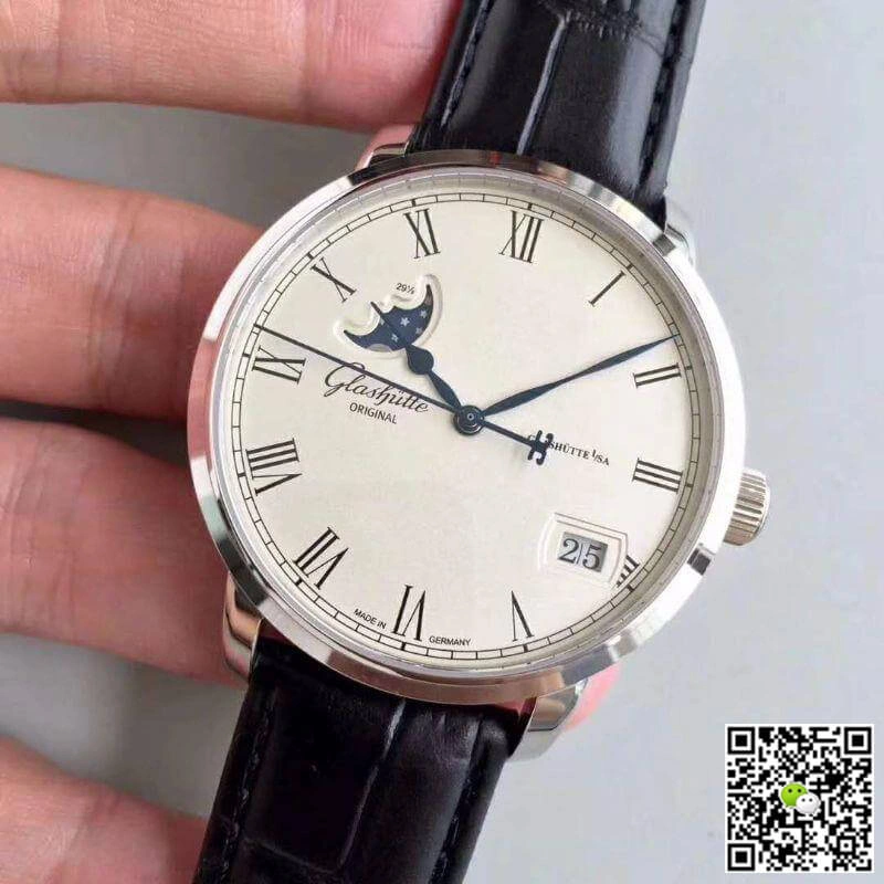 Glashutte Senator 100-04-32-12-04 GF Factory 1:1 Best Edition Replica Watch Swiss ETA100-04 White Dial
