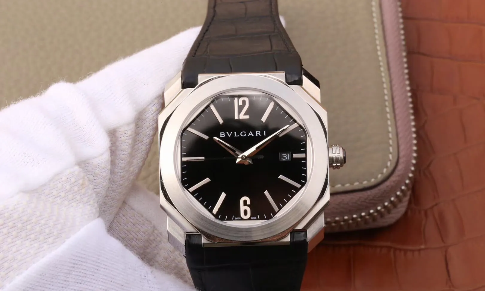 Bvlgari Octo 101964 BGO41BSLD 1:1 Best Edition Replica Watch Stainless Steel Bezel Swiss 9015