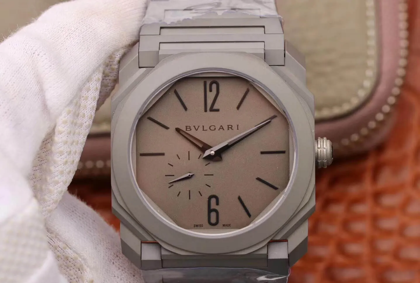 Bvlgari Octo Finissimo 102713 BV Factory 1:1 Best Edition Replica Watch Grey Dial Swiss Calibre BVL 138