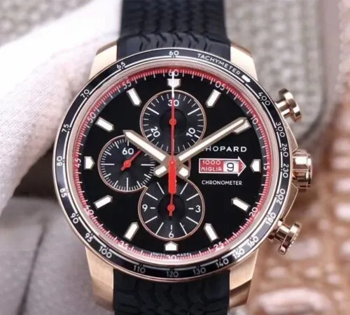 Chopard Mille Miglia GTS Chronograph 161293-5001 V7 Factory 1:1 Best Edition Replica Watch Black Dial Customized 7750