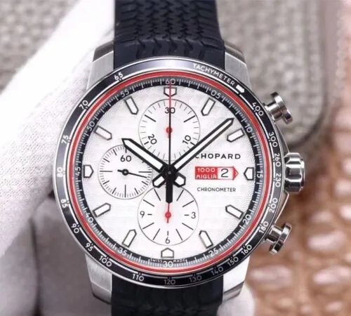 Chopard Classic Racing Mille Miglia GTS Chronograph 168571-3002 V7 Factory 1:1 Best Edition Replica Watch White Dial Customized 7750