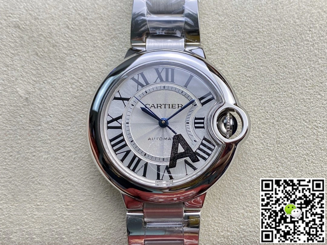 Ballon Bleu De Cartier 33MM W6920071 V6 Factory 1:1 Best Edition Replica Watch White Dial Swiss cal.076