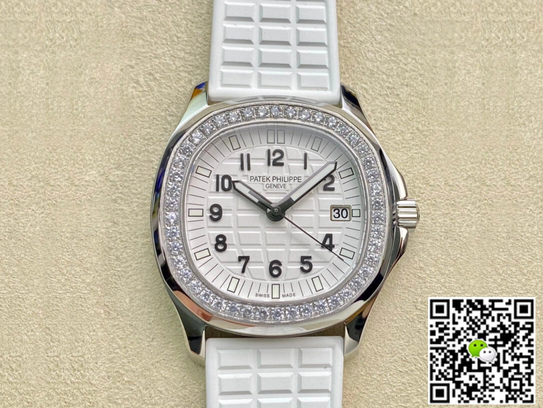 Patek Philippe Aquanaut 5067A-024 Quartz Movement PPF Factory 1:1 Best Edition Replica Watch White Strap