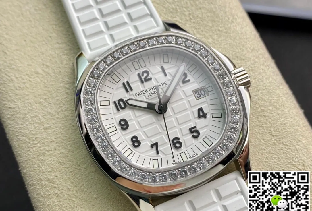 Patek Philippe Aquanaut 5067A-024 Quartz Movement PPF Factory 1:1 Best Edition Replica Watch White Strap