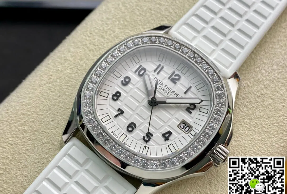 Patek Philippe Aquanaut 5067A-024 Quartz Movement PPF Factory 1:1 Best Edition Replica Watch White Strap