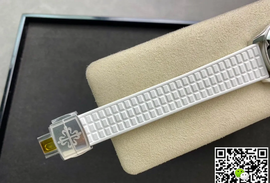 Patek Philippe Aquanaut 5067A-024 Quartz Movement PPF Factory 1:1 Best Edition Replica Watch White Strap