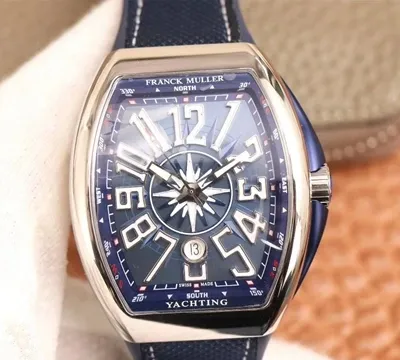 Franck Muller MEN’S Collection V45 SC DT AC BL Yachting ZF Factory 1:1 Best Edition Replica Watch Blue Dial Swiss ETA9015