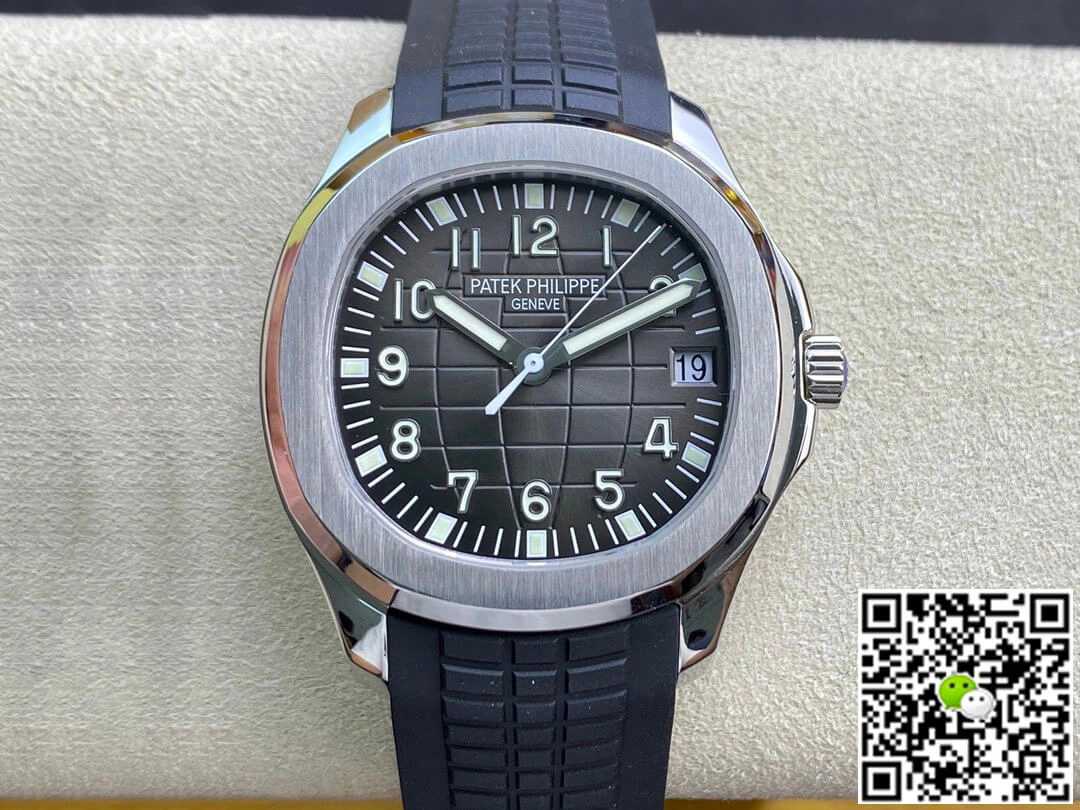 Patek Philippe Aquanaut 5165A 38MM ZF Factory 1:1 Best Edition Replica Watch Black Rubber Strap