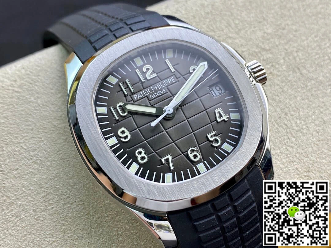 Patek Philippe Aquanaut 5165A 38MM ZF Factory 1:1 Best Edition Replica Watch Black Rubber Strap