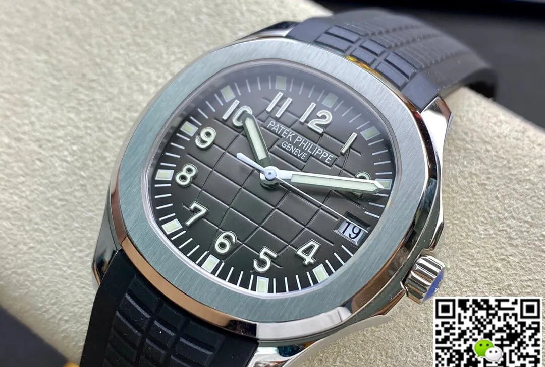 Patek Philippe Aquanaut 5165A 38MM ZF Factory 1:1 Best Edition Replica Watch Black Rubber Strap