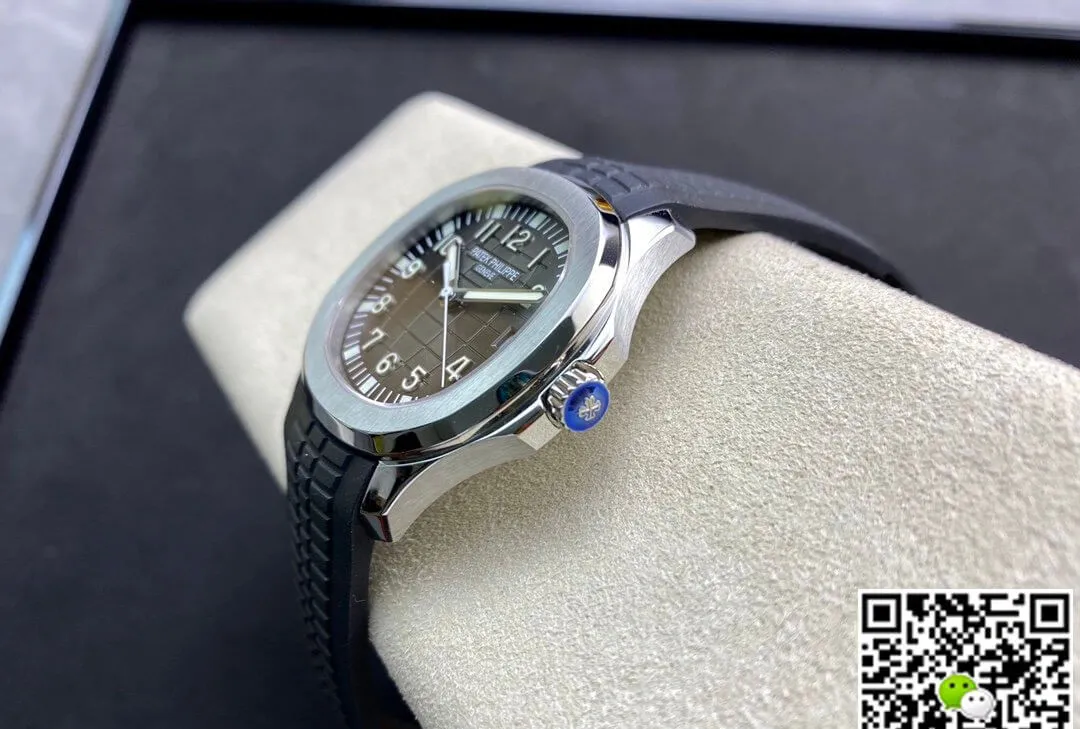 Patek Philippe Aquanaut 5165A 38MM ZF Factory 1:1 Best Edition Replica Watch Black Rubber Strap