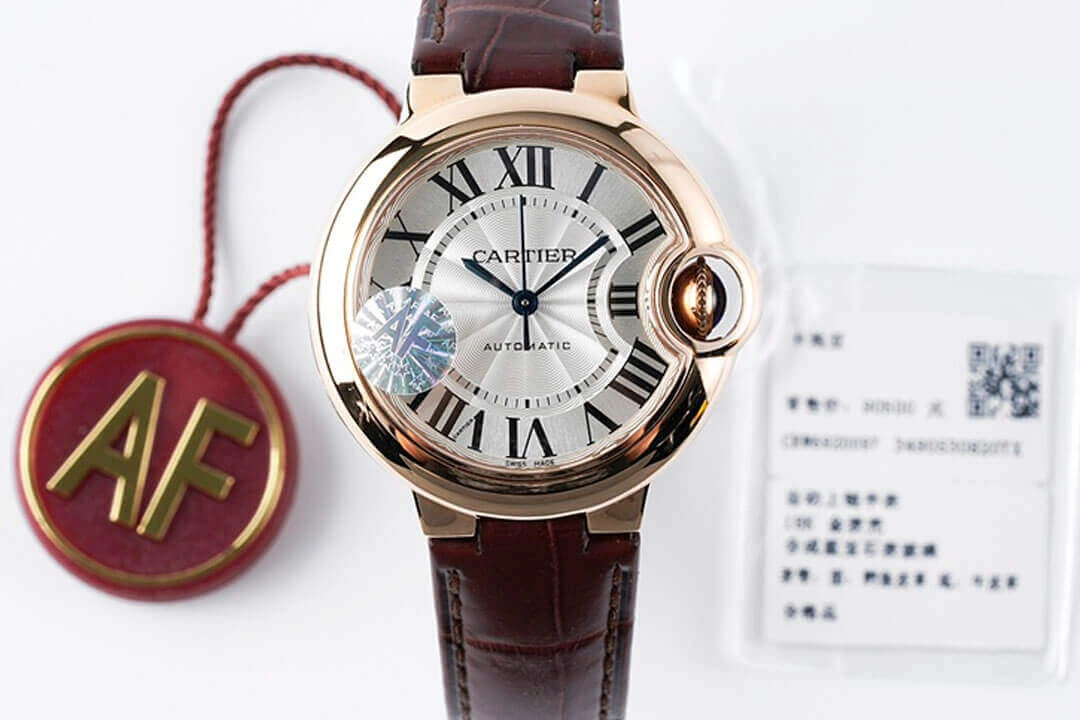 Ballon Bleu De Cartier W6920097 AF Factory 1:1 Best Edition Replica Watch Leather Strap