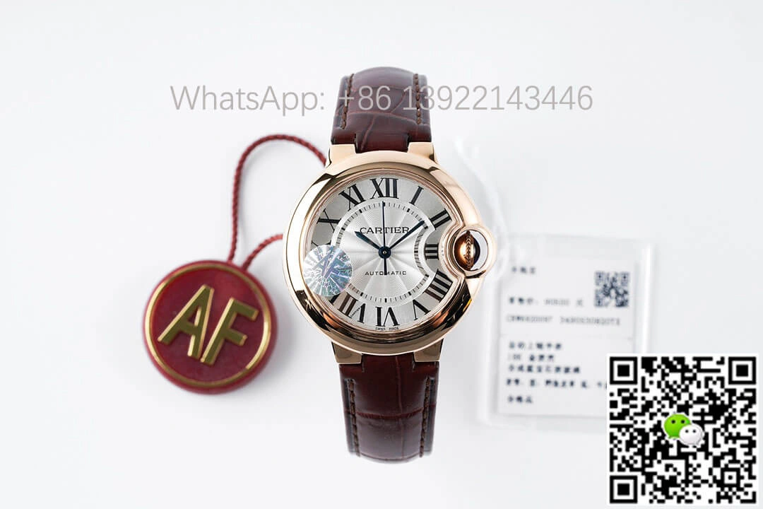 Ballon Bleu De Cartier W6920097 AF Factory 1:1 Best Edition Replica Watch Leather Strap