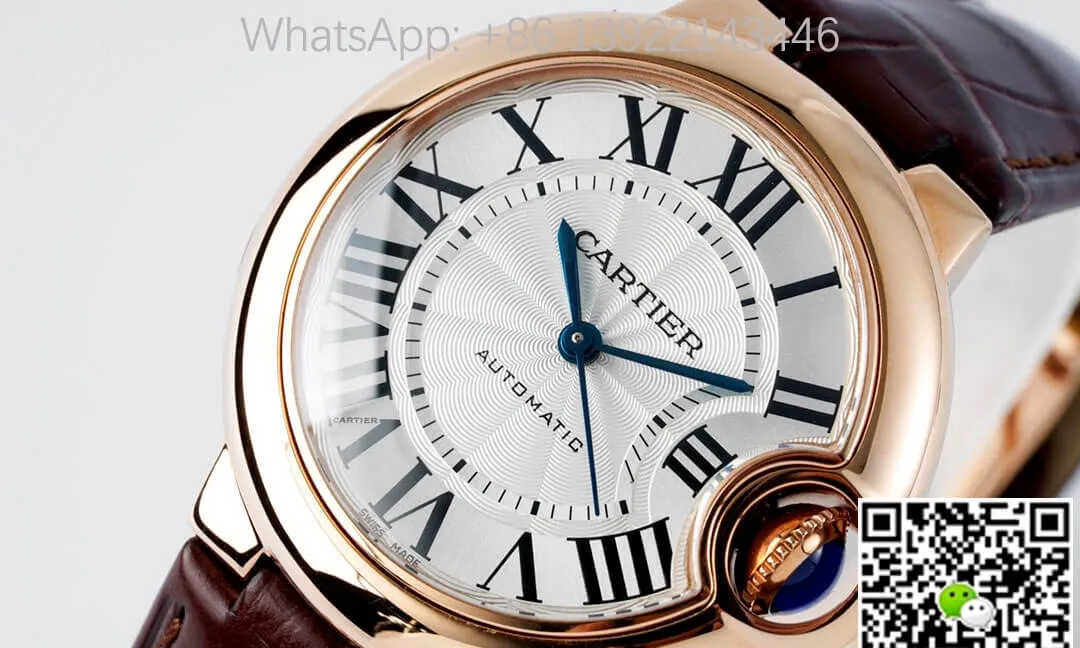 Ballon Bleu De Cartier W6920097 AF Factory 1:1 Best Edition Replica Watch Leather Strap