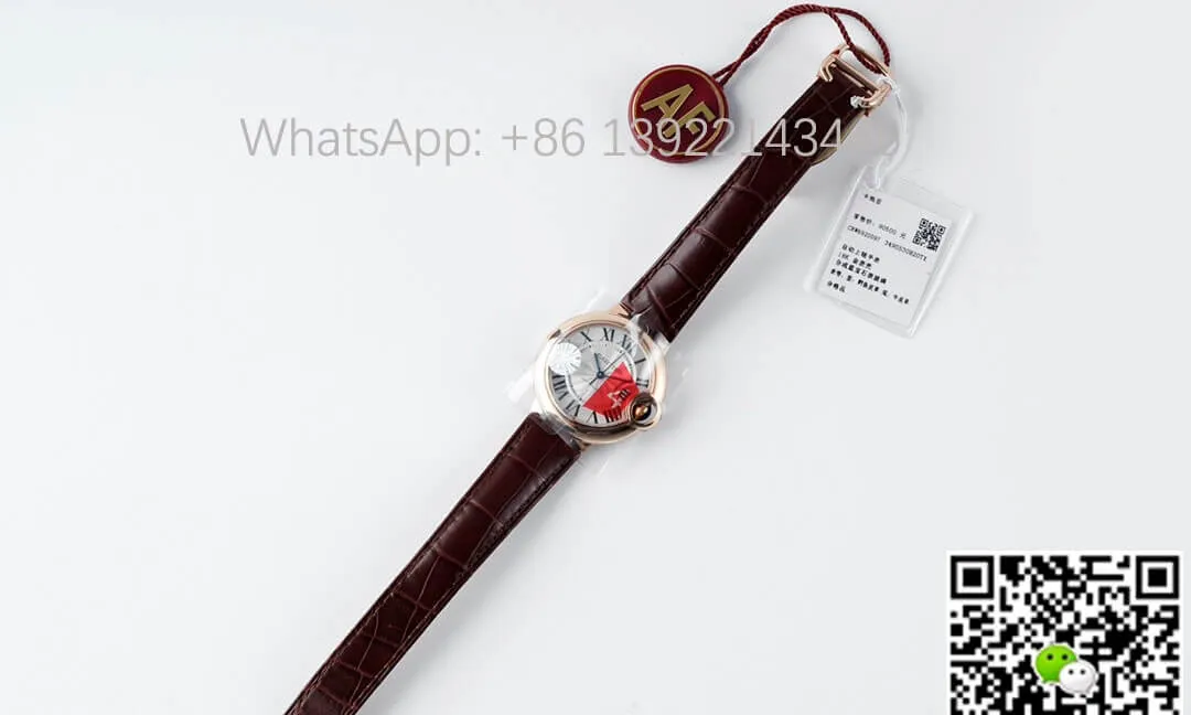 Ballon Bleu De Cartier W6920097 AF Factory 1:1 Best Edition Replica Watch Leather Strap