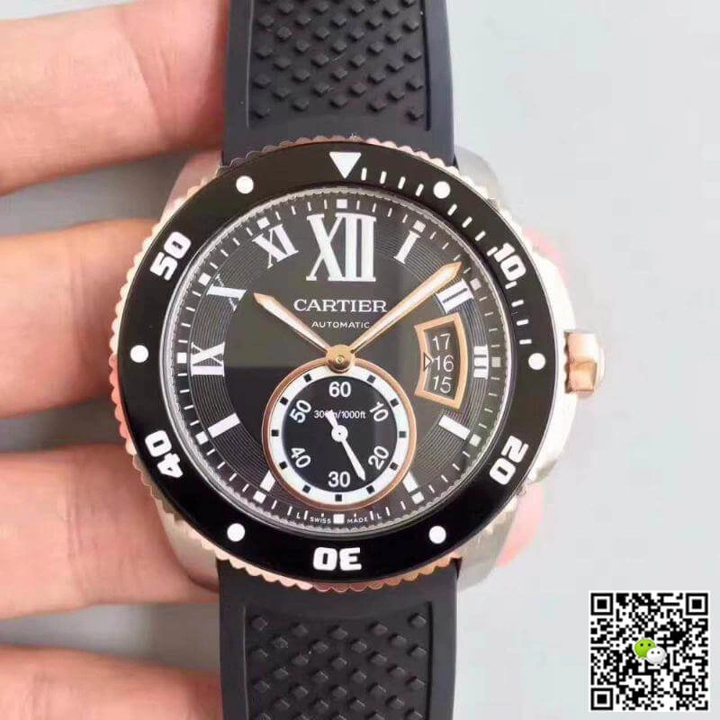 Calibre De Cartier Diver CRW7100055 JF Factory 1:1 Best Edition Replica Watch Swiss ETA9015