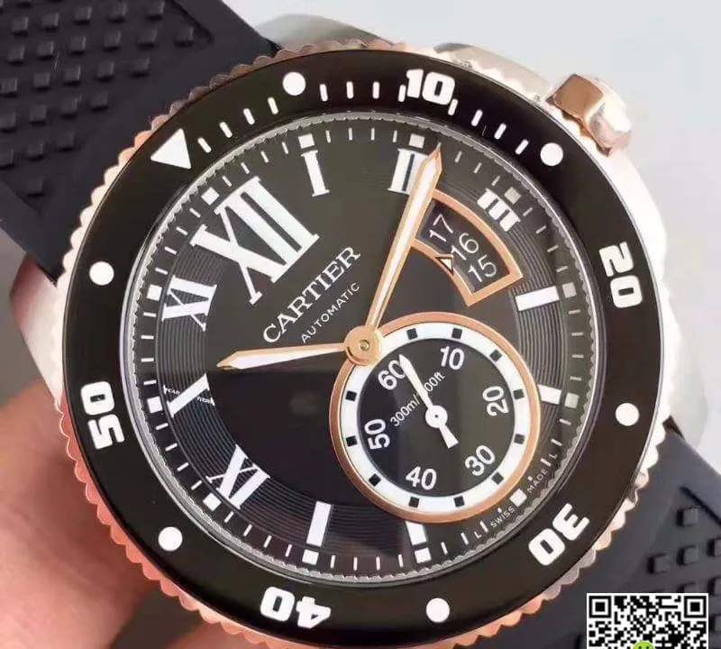 Calibre De Cartier Diver CRW7100055 JF Factory 1:1 Best Edition Replica Watch Swiss ETA9015