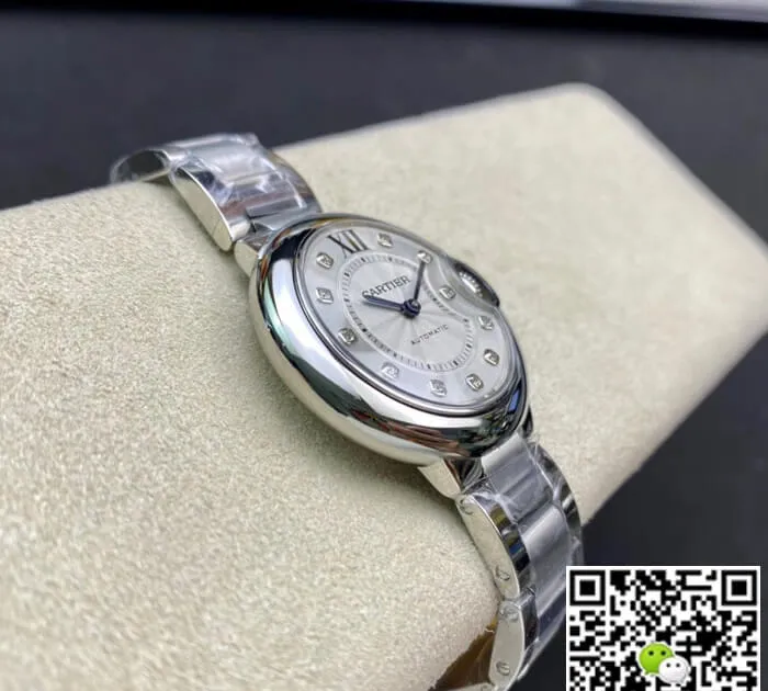 Ballon Bleu De Cartier WE902074 33MM V6 Factory 1:1 Best Edition Replica Watch Diamond-set Dial
