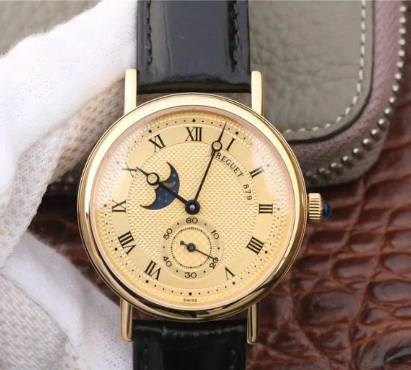 Breguet Classique Moonphase 4396 1:1 Best Edition Replica Watch Swiss ETA5165R Gold Dial