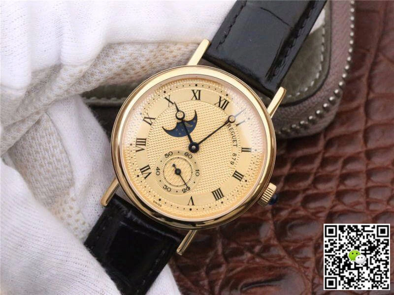 Breguet Classique Moonphase 4396 1:1 Best Edition Replica Watch Swiss ETA5165R Gold Dial