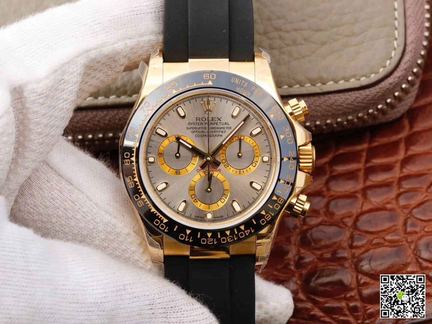 Rolex Daytona Cosmograph 116518LN JH Factory 1:1 Best Edition Replica Watch Black Rubber Strap