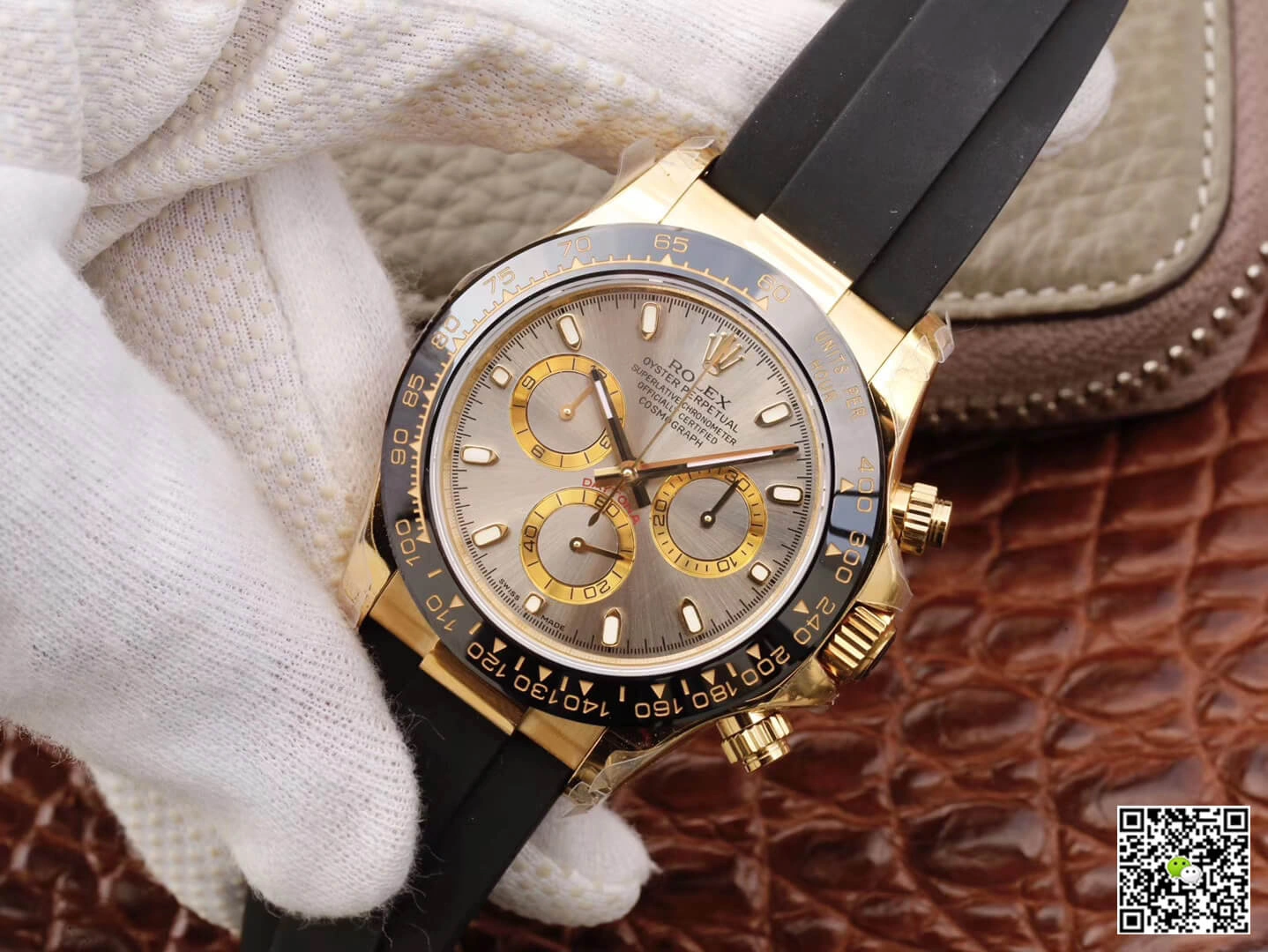 Rolex Daytona Cosmograph 116518LN JH Factory 1:1 Best Edition Replica Watch Black Rubber Strap