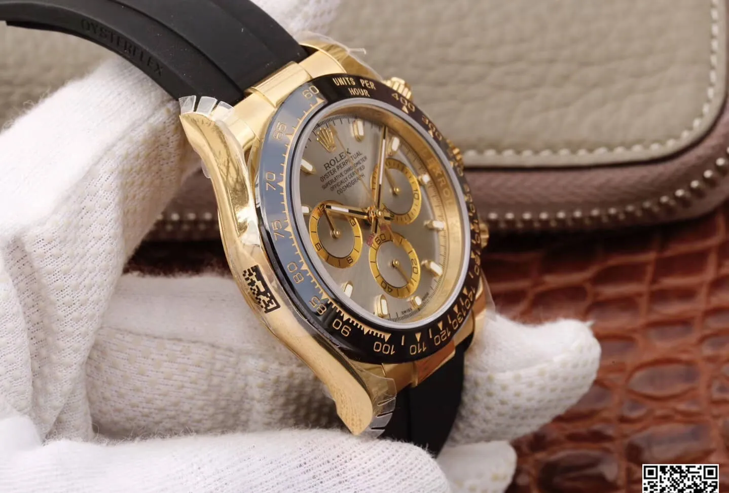 Rolex Daytona Cosmograph 116518LN JH Factory 1:1 Best Edition Replica Watch Black Rubber Strap