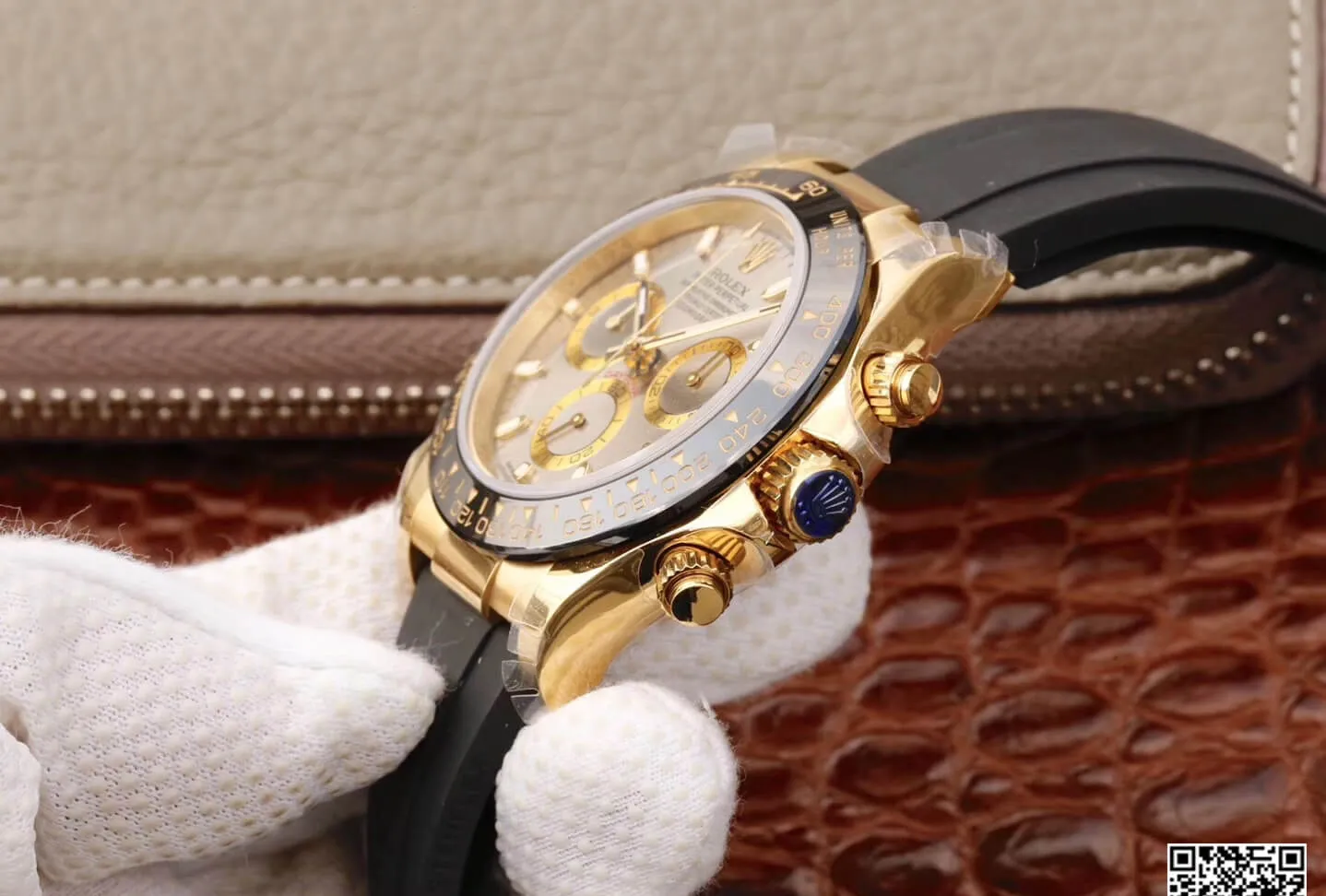 Rolex Daytona Cosmograph 116518LN JH Factory 1:1 Best Edition Replica Watch Black Rubber Strap