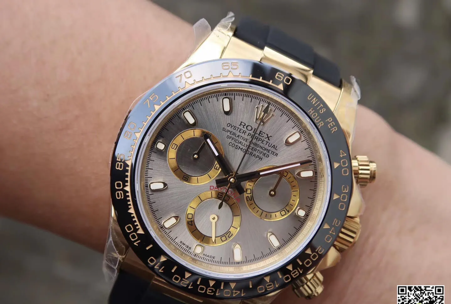Rolex Daytona Cosmograph 116518LN JH Factory 1:1 Best Edition Replica Watch Black Rubber Strap
